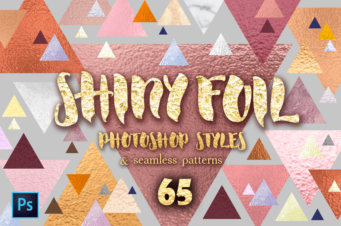 Download Shiny Foils Photoshop Layer Styles - Shop Collection