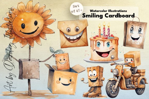 Download Eco-Friendly Cardboard Cartoons - Card Collection