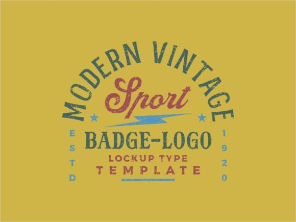 Download Modern Vintage Sport Badge Logo Template - Modern Collection