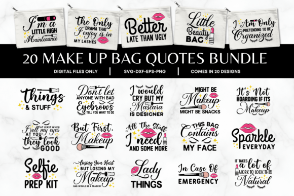 Download 20 Makeup Bag Quotes Bundle - Makeup Collection
