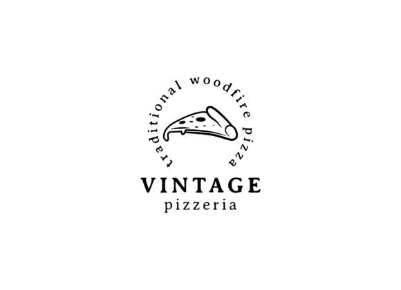 Download Slice Pizza Vintage Logo Design - Vintage logo Collection
