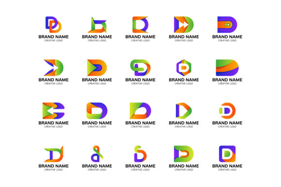 Download Iconic D Letter Logo Design Set - Logo design set Collection