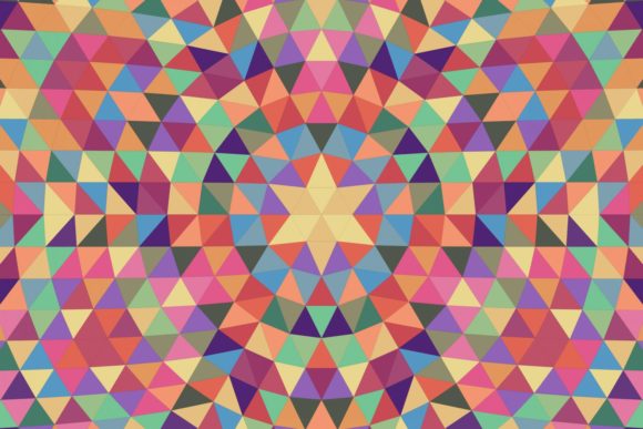Download Triangle Mosaic Mandala Background - Premium Resources