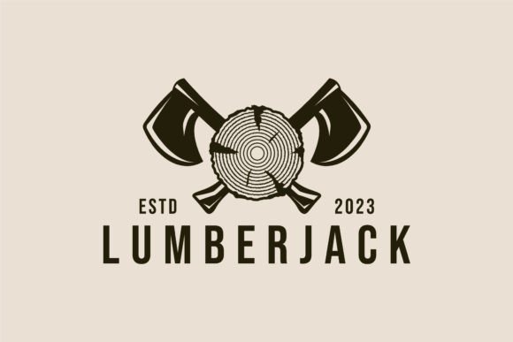 Download Hand Ax Lumberjack Vintage Logo, Icon - Vintage logo Collection