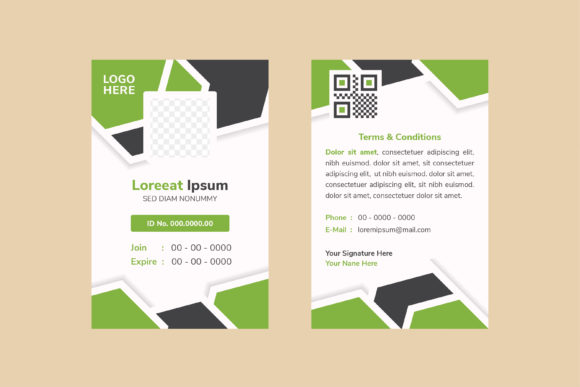 Download Green Grey Identity Card Staff - Card Collection