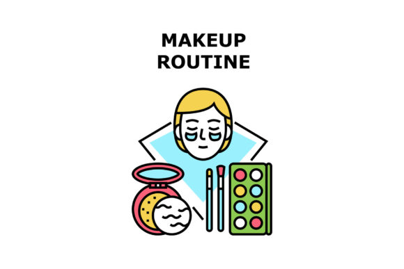 Download Makeup Routine Vector Concept Color - Makeup Collection